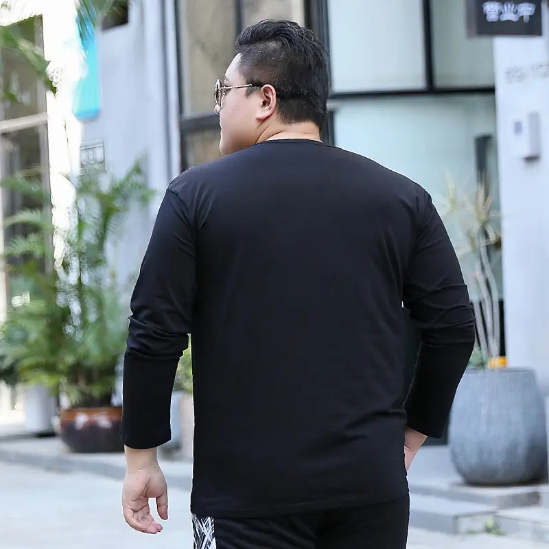 Bi Meng Large Size Printed Long Sleeve T-Shirt - Image 3