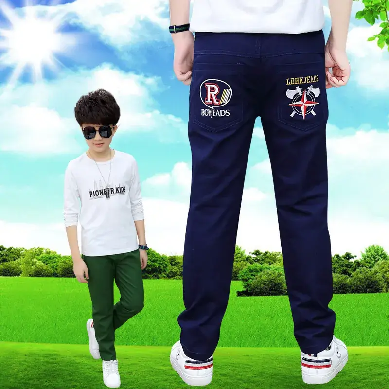 Boys Navy Blue Anti-Mosquito Pants Medium Large - Image 10