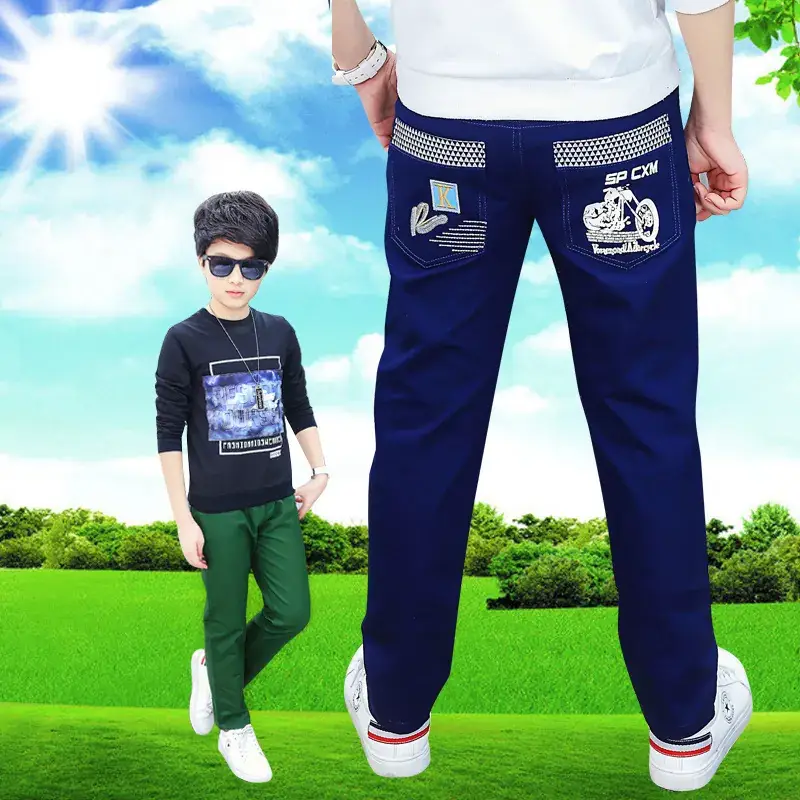 Boys Navy Blue Anti-Mosquito Pants Medium Large - Image 12