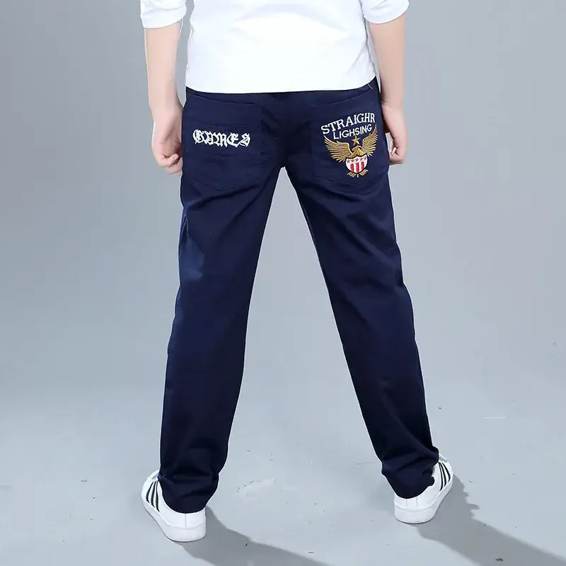 Boys Navy Blue Anti-Mosquito Pants Medium Large - Image 3