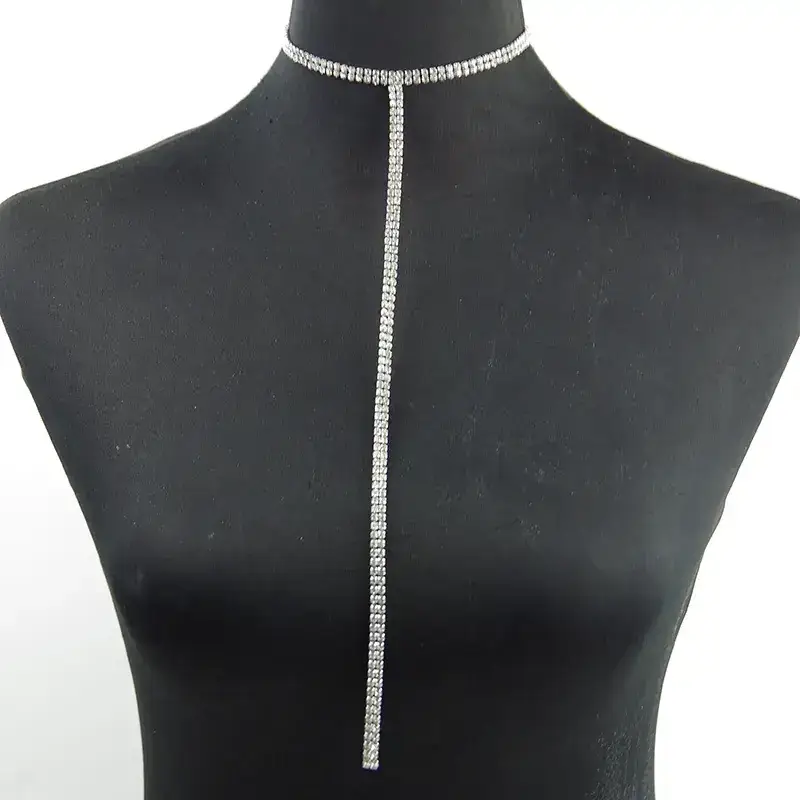 European American Vintage Body Chain Necklace Single Layer - Image 5