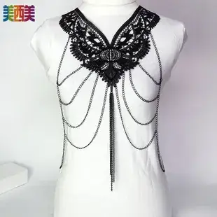 European American Vintage Body Chain Necklace Single Layer — feature 5