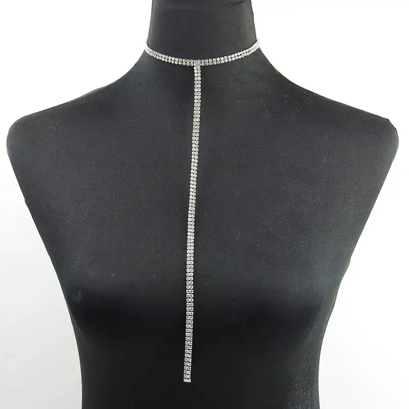 European American Vintage Body Chain Necklace Single Layer - Image 2