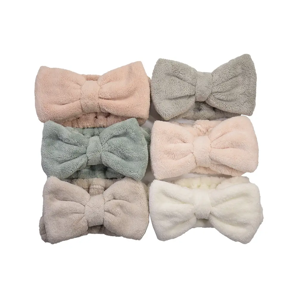 Japanese Style Fleece Headband with Bow for Women - Image 20