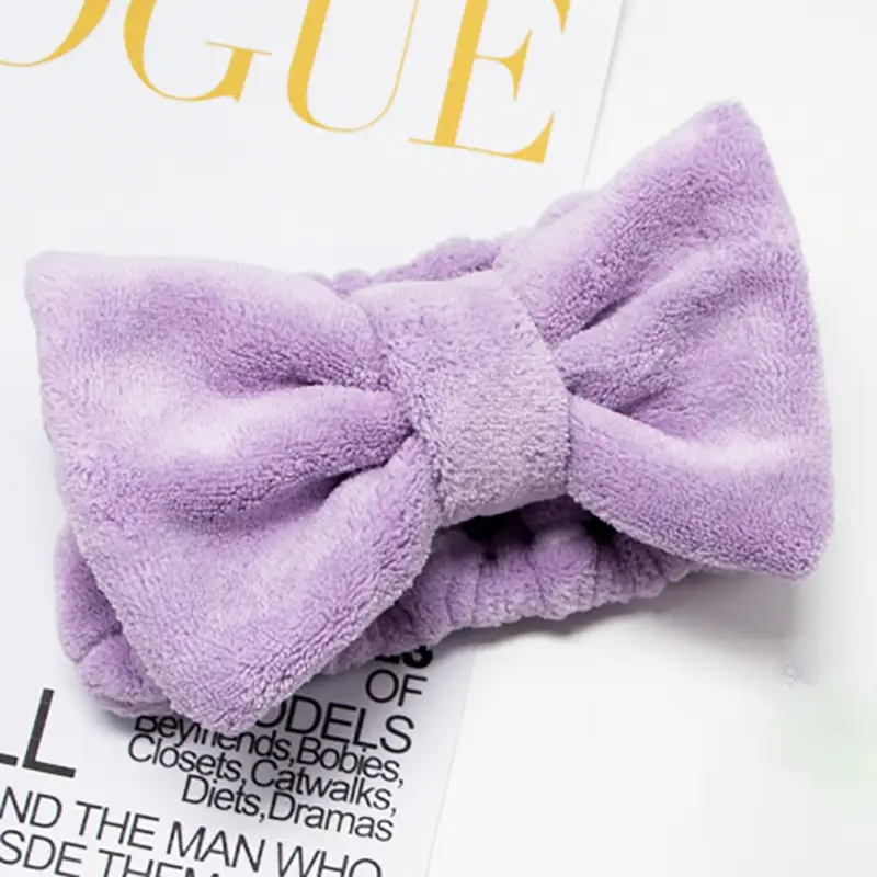 Japanese Style Fleece Headband with Bow for Women - Image 10