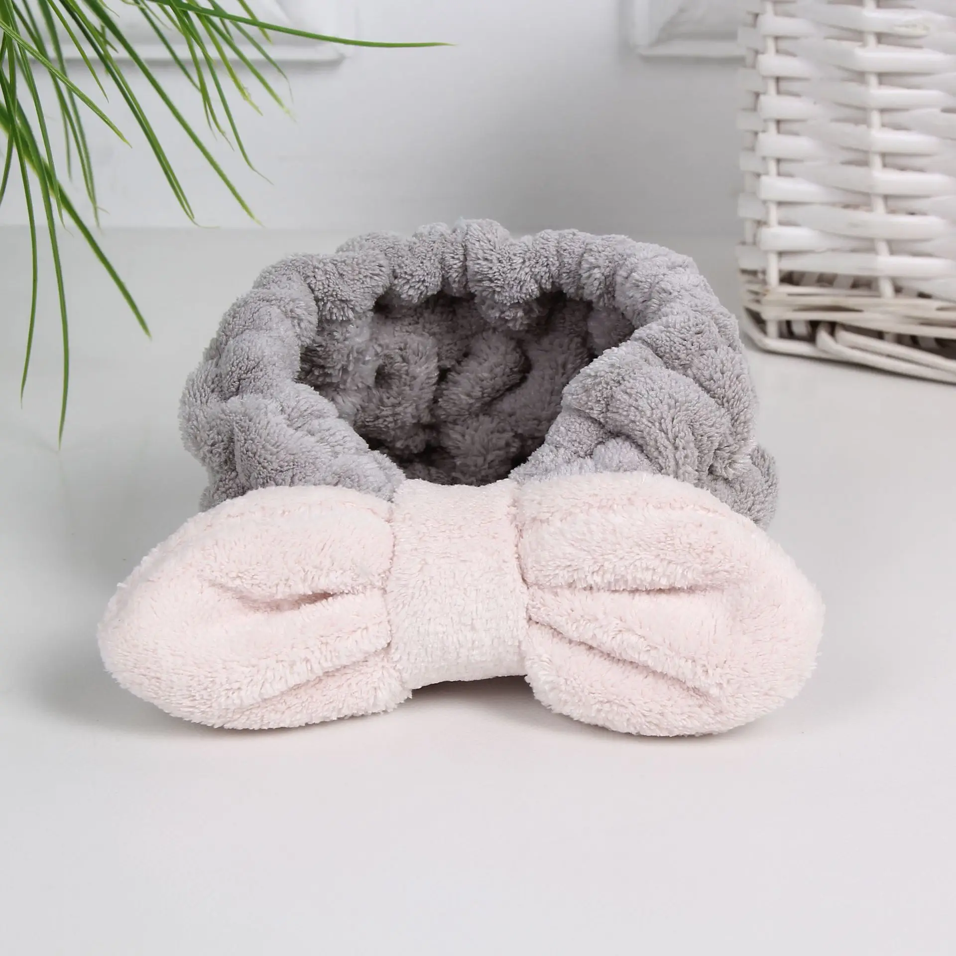 Japanese Style Fleece Headband with Bow for Women - Image 12