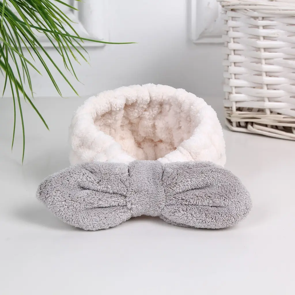Japanese Style Fleece Headband with Bow for Women - Image 13