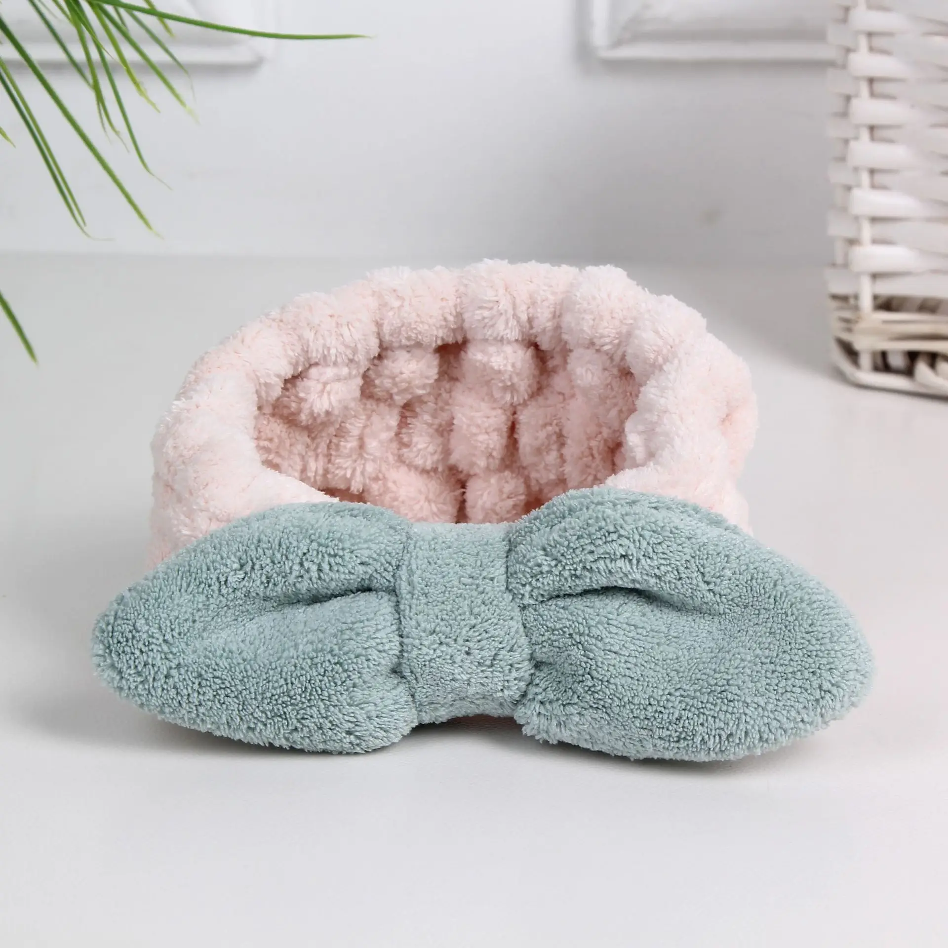 Japanese Style Fleece Headband with Bow for Women - Image 15
