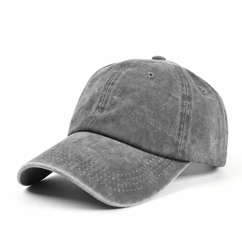 Washed Cotton Baseball Cap for Men Women Coral Curved Brim - Image 11