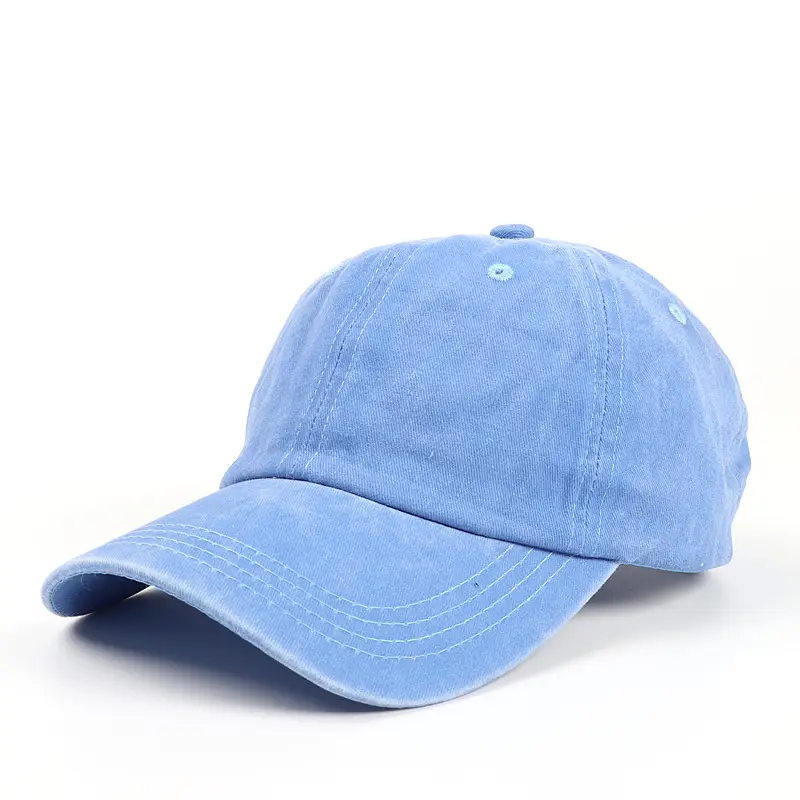 Washed Cotton Baseball Cap for Men Women Coral Curved Brim - Image 12