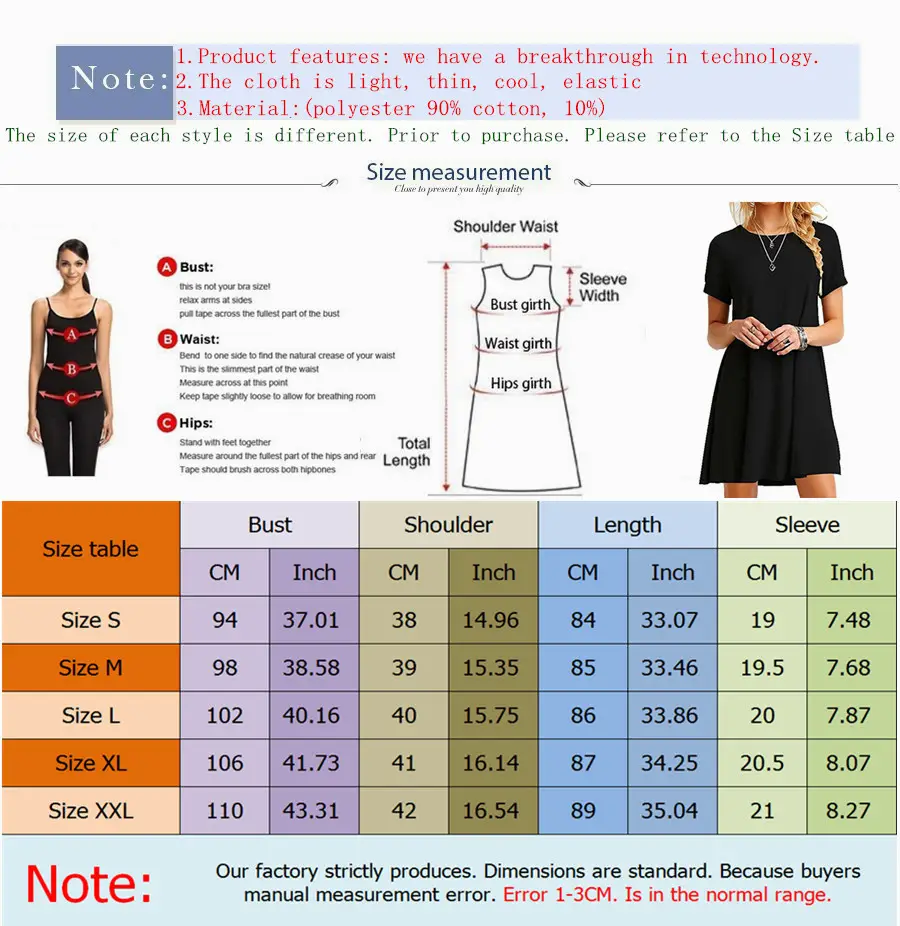 Black Short Sleeve Women's Dress Wish — feature 2