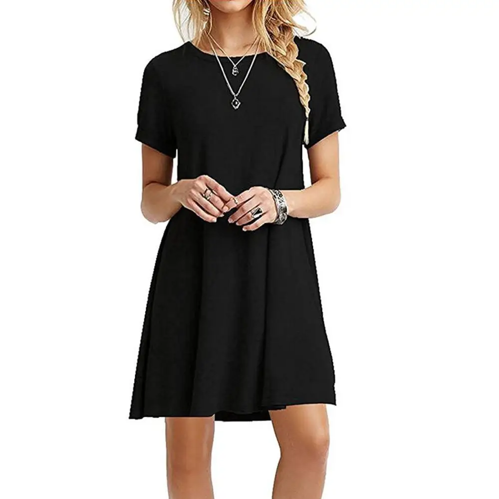 Black Short Sleeve Women's Dress Wish - Image 7