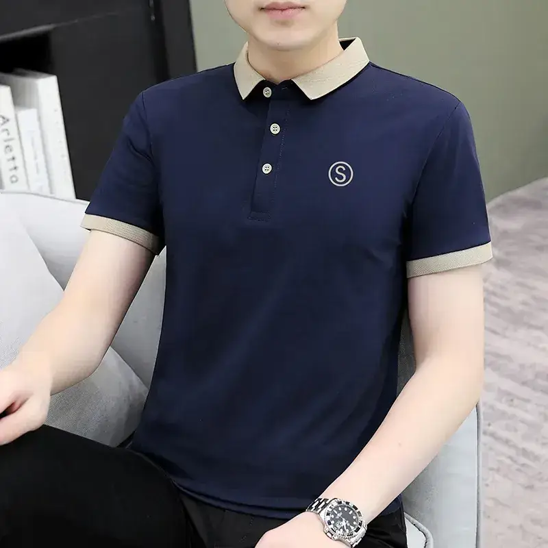 Men's White Polo T-Shirt Short Sleeve Casual Wear - Image 32