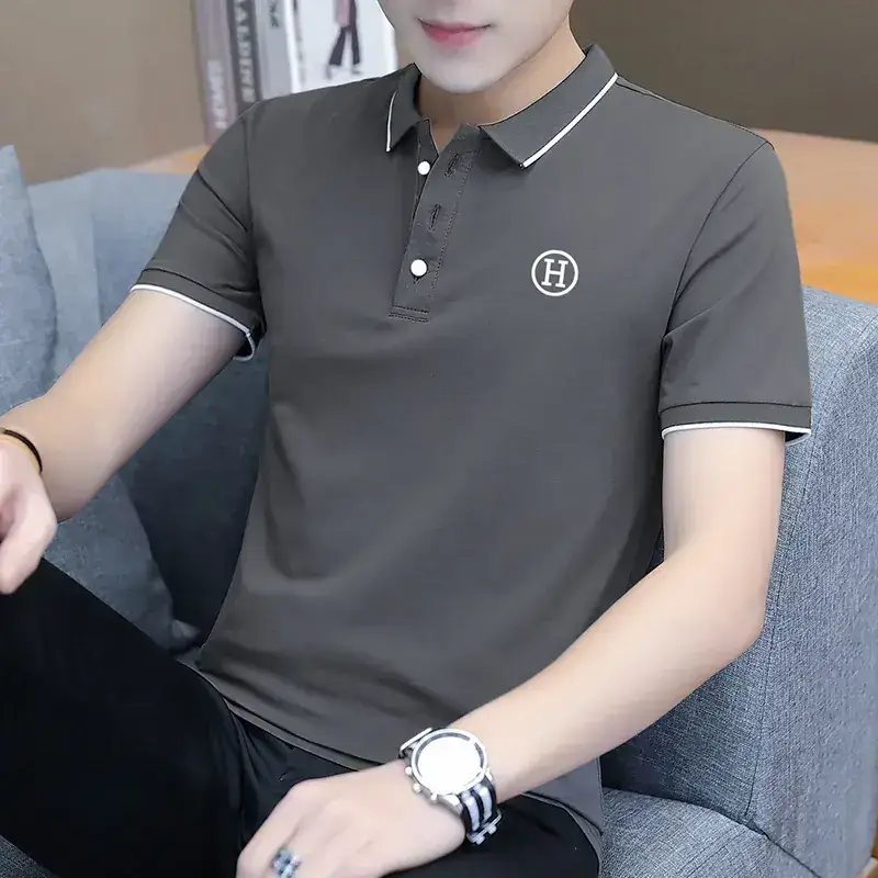 Men's White Polo T-Shirt Short Sleeve Casual Wear - Image 12