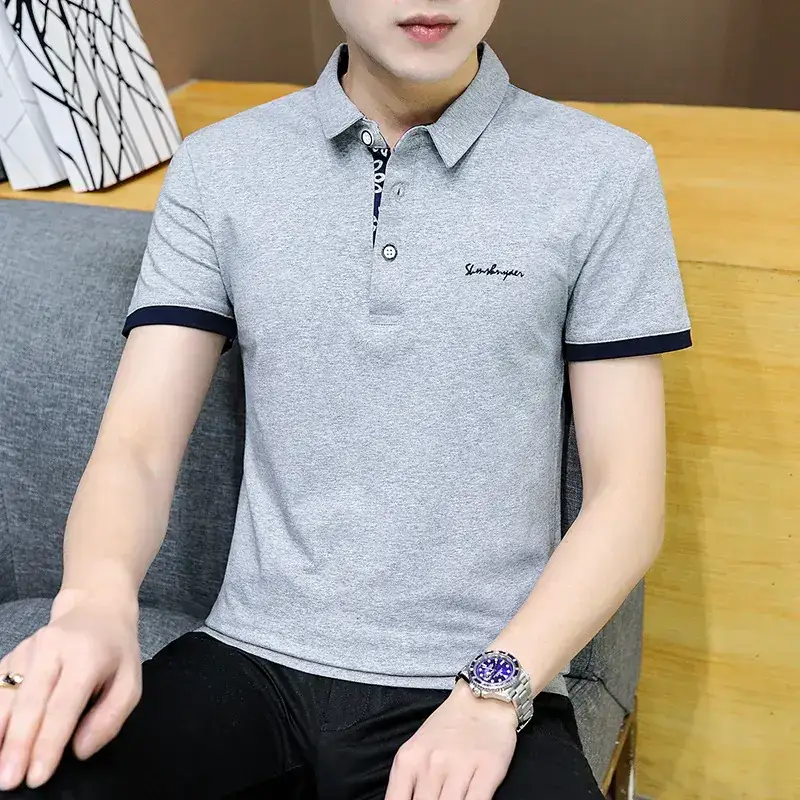 Men's White Polo T-Shirt Short Sleeve Casual Wear - Image 25
