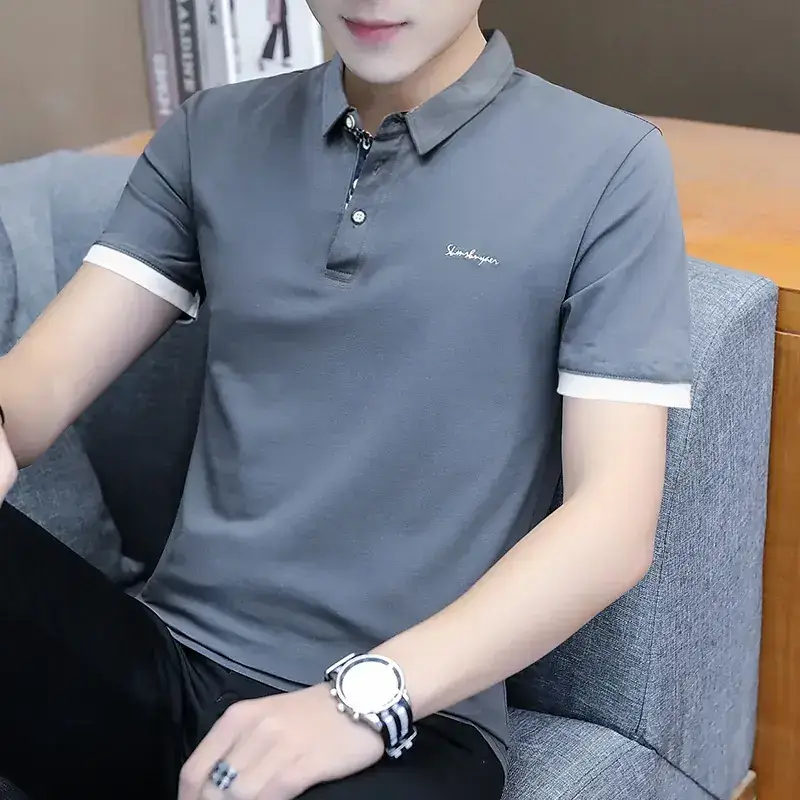 Men's White Polo T-Shirt Short Sleeve Casual Wear - Image 26