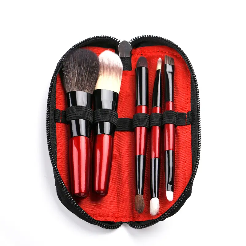Mini Wool Makeup Brush Set for Beginners Portable - Image 6
