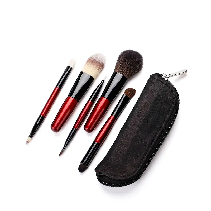 Mini Wool Makeup Brush Set for Beginners Portable - Image 7