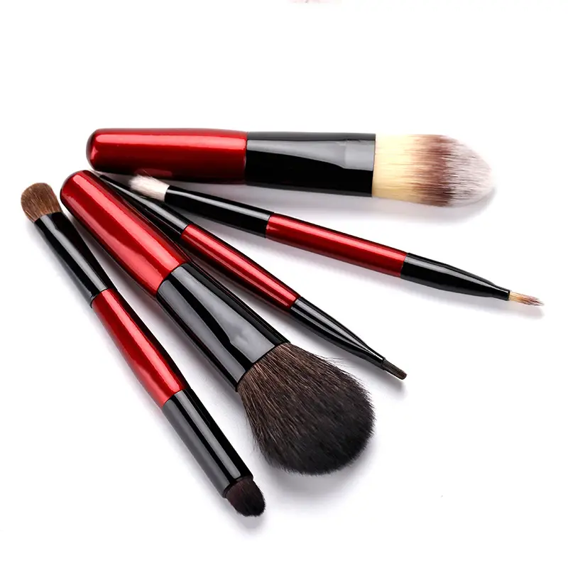 Mini Wool Makeup Brush Set for Beginners Portable - Image 8