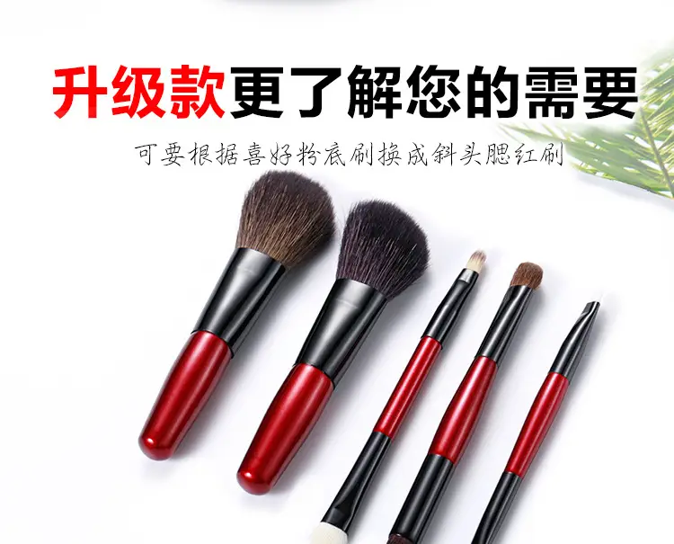 Mini Wool Makeup Brush Set for Beginners Portable β feature 4