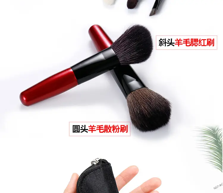 Mini Wool Makeup Brush Set for Beginners Portable β feature 5