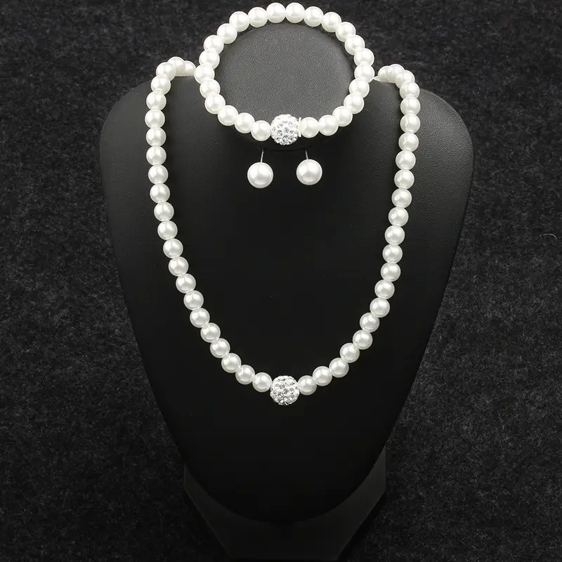 White Pearl Multi Layered Necklace with Earrings Set for Women — feature 8