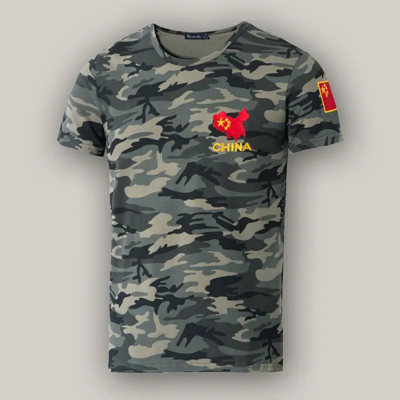 Men Camo T-Shirt 2025 Summer China Logo - Image 6