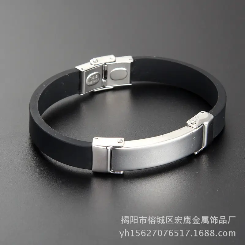 Black Titanium Steel Braided Leather Bracelet Set - Image 2