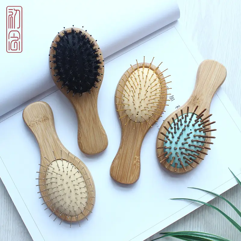 Wooden Hair Brush with Meridian Bristles 14.2x21cm - Image 12