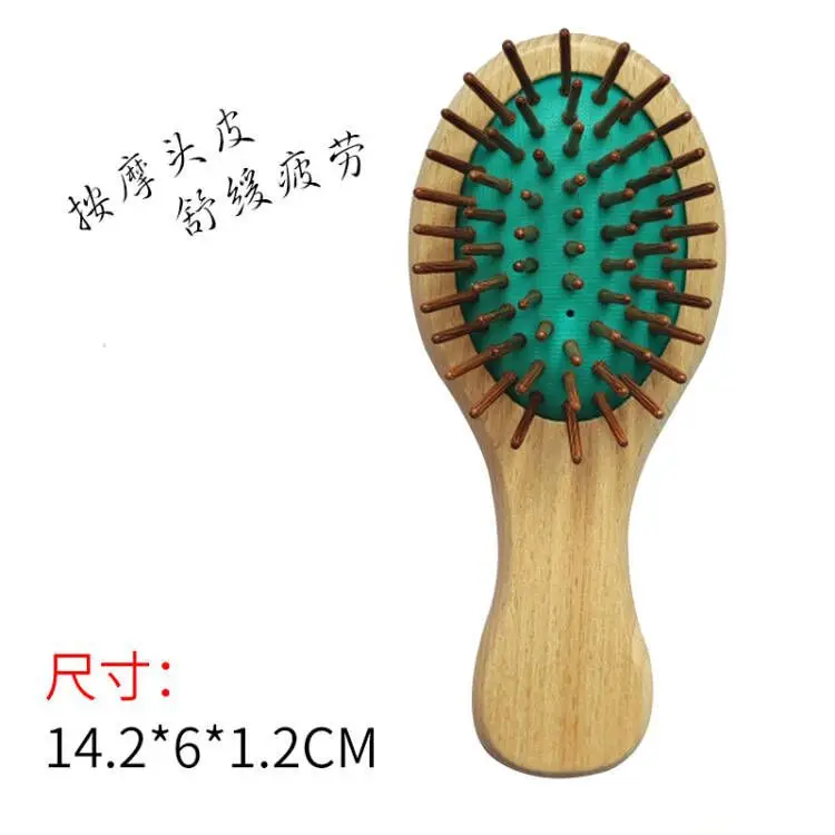 Wooden Hair Brush with Meridian Bristles 14.2x21cm - Image 9