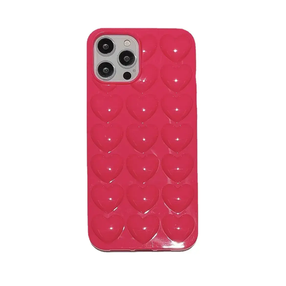 Three-Dimensional Heart Silicone iPhone 17 Pro Case - Image 10