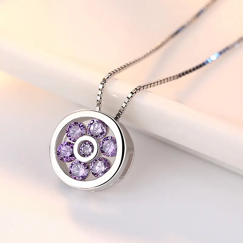 Korean Heart Pendant Silver Necklace for Women - Image 6