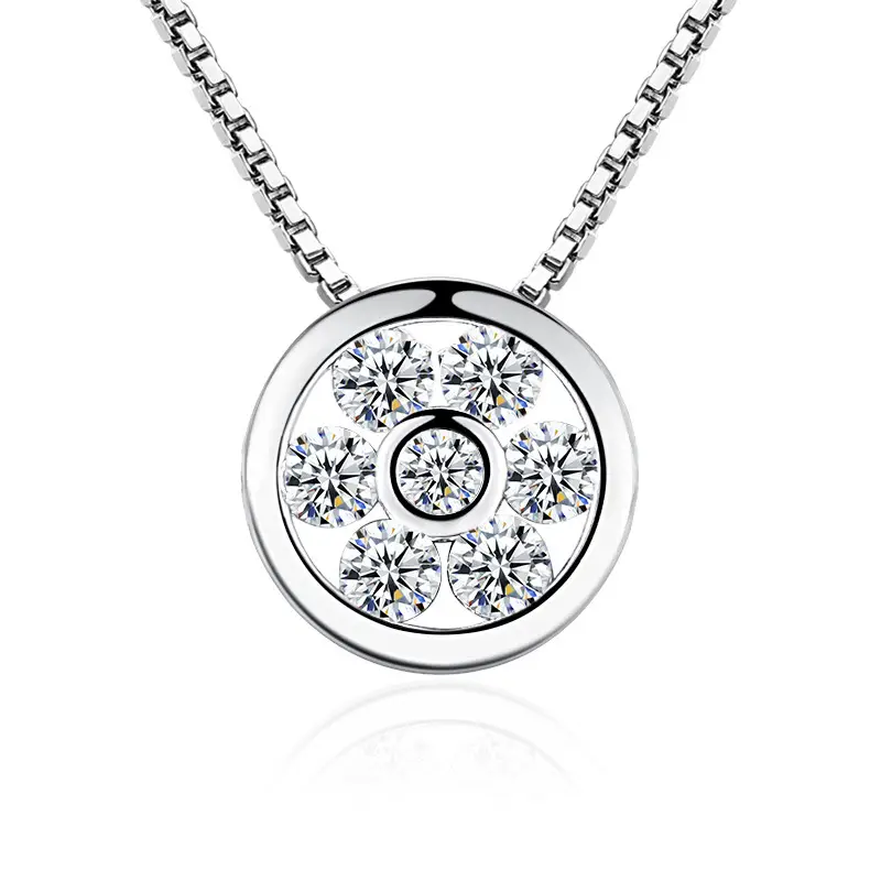 Korean Heart Pendant Silver Necklace for Women - Image 7
