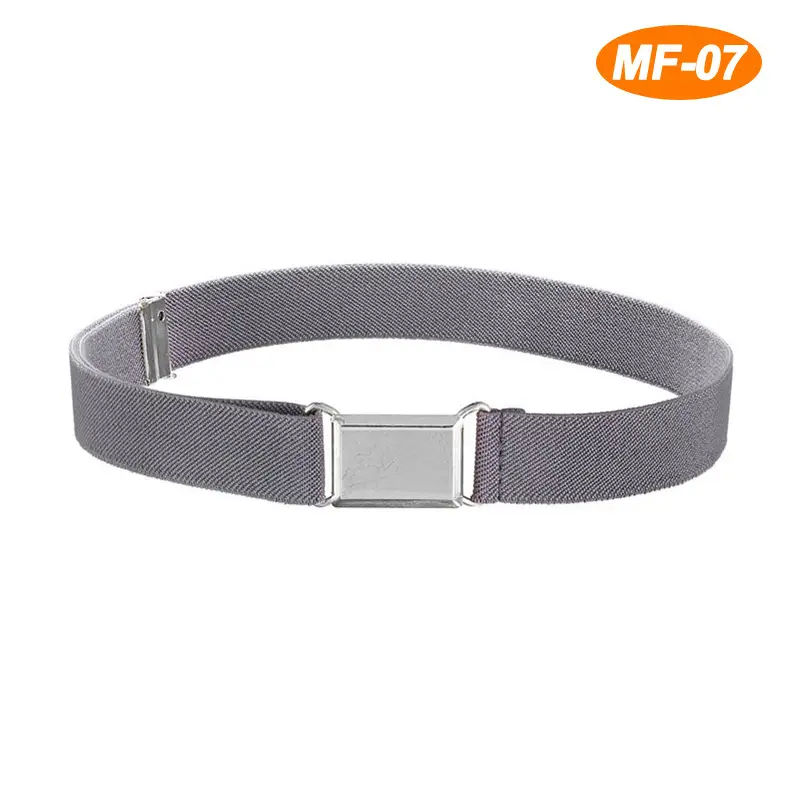 Adjustable Monochrome Elastic Belt for Kids - Image 12