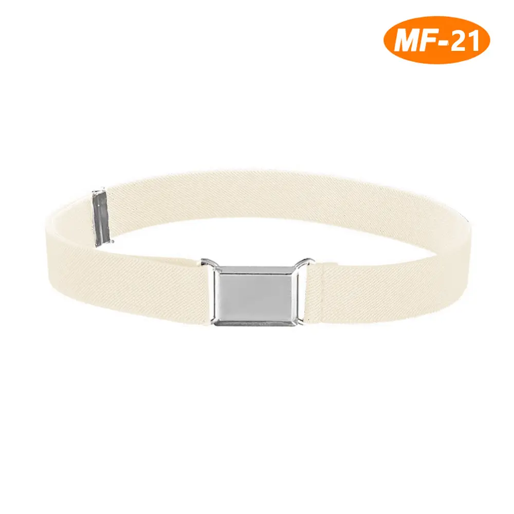 Adjustable Monochrome Elastic Belt for Kids - Image 14