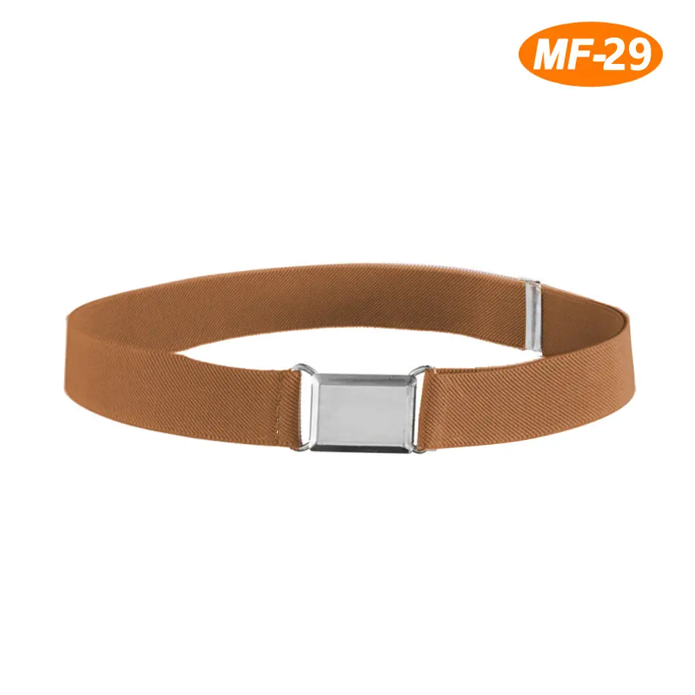 Adjustable Monochrome Elastic Belt for Kids - Image 18