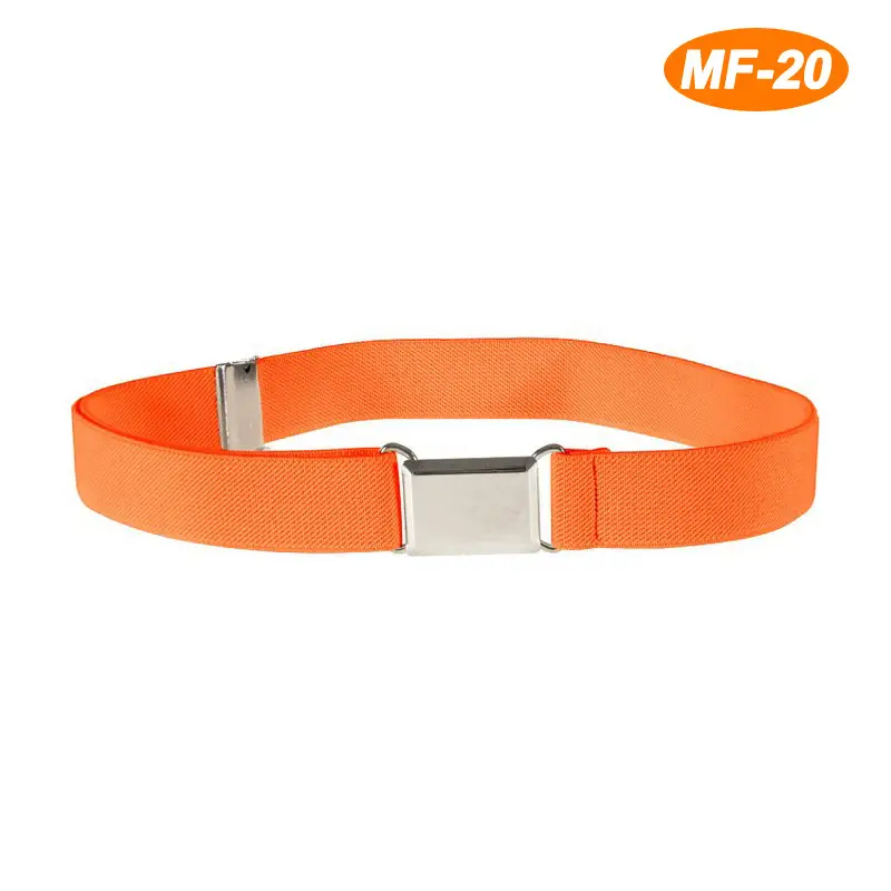 Adjustable Monochrome Elastic Belt for Kids - Image 20