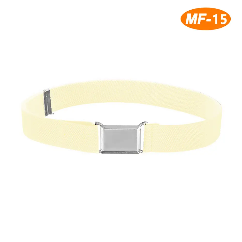 Adjustable Monochrome Elastic Belt for Kids - Image 24