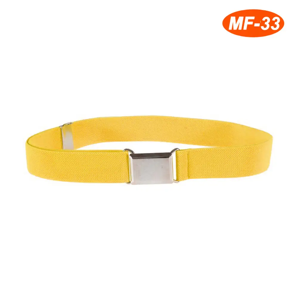Adjustable Monochrome Elastic Belt for Kids - Image 25