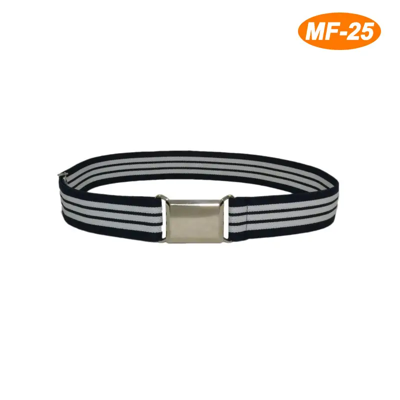 Adjustable Monochrome Elastic Belt for Kids - Image 30