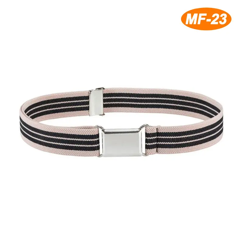 Adjustable Monochrome Elastic Belt for Kids - Image 34