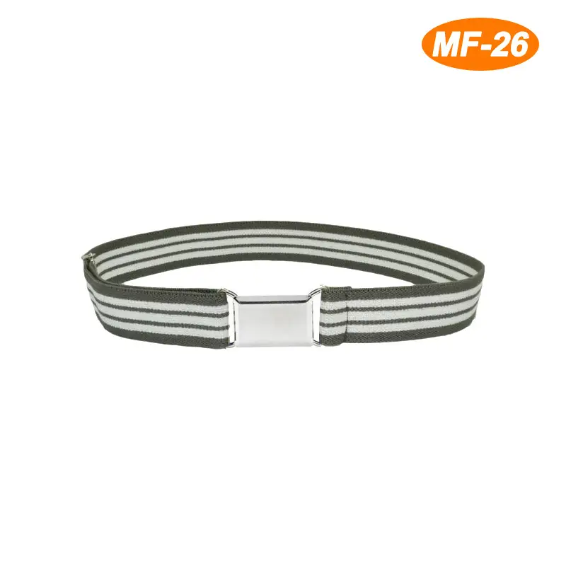 Adjustable Monochrome Elastic Belt for Kids - Image 35