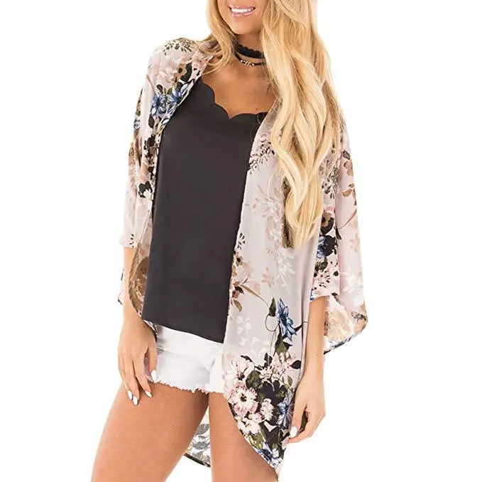 Digital Printed Floral Cardigan Sun Protection Clothing - Image 8