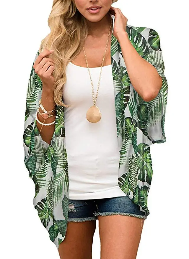 Digital Printed Floral Cardigan Sun Protection Clothing - Image 16
