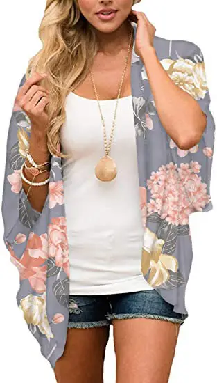 Digital Printed Floral Cardigan Sun Protection Clothing - Image 24