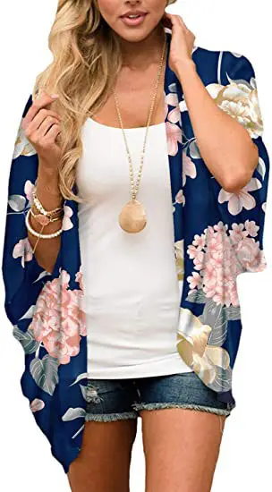 Digital Printed Floral Cardigan Sun Protection Clothing - Image 25