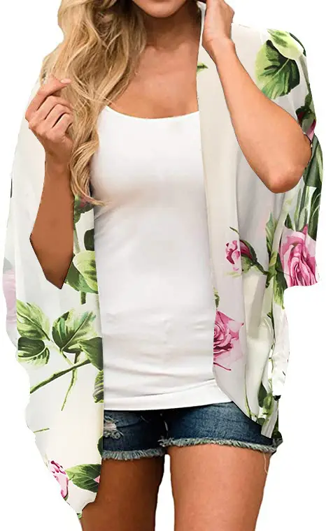 Digital Printed Floral Cardigan Sun Protection Clothing - Image 29