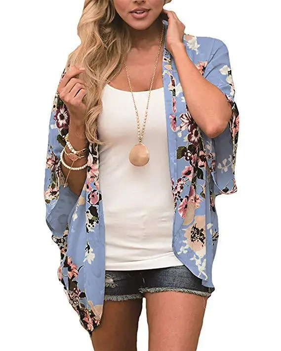 Digital Printed Floral Cardigan Sun Protection Clothing - Image 6