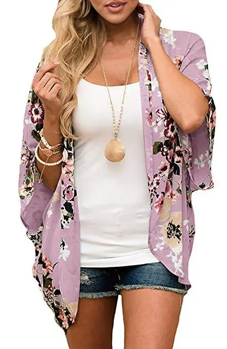 Digital Printed Floral Cardigan Sun Protection Clothing - Image 7