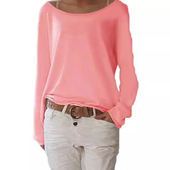 Women's White Long Sleeve Knitted T-Shirt Top - Image 8